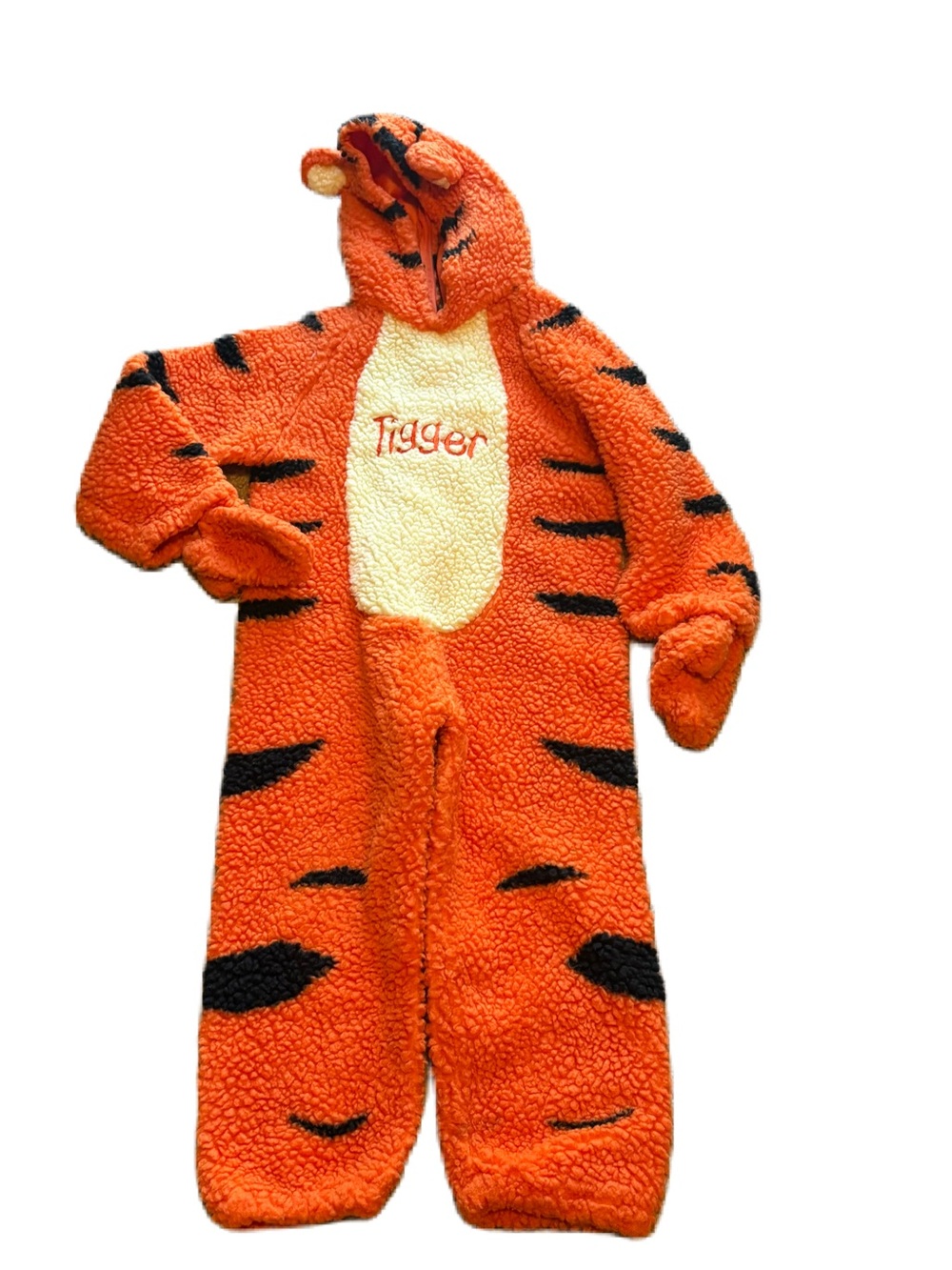 Disney Store Plush Tigger Orange Sherpa Hooded Costume 4-6 Halloween Land World